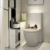 Home Furnishing Plaza (8.7 x 17.7 x 24.8 inches Bathroom with Narrow Cabinet Shelf Floor Cabinet Multifunctional Bathroom Storage Organizer Rack Stand MITPATY view 4