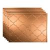 Fasade 18in x 24in Monaco Polished Copper Backsplash Panel 5pk view 1