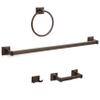 Designers Impressions Eclipse Series 4 Piece Oil Rubbed Bronze Bathroom Hardware Set: MBA8200-4 view 1