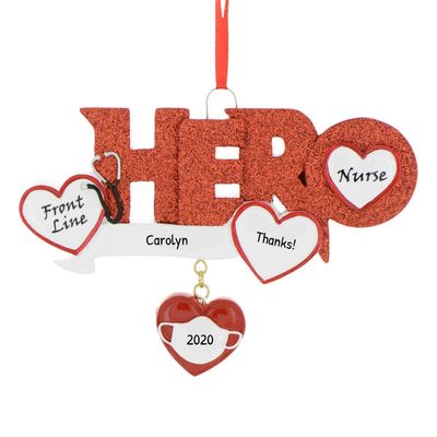 3D Nurse Ornaments for Christmas Tree 2025 | Glittered Hero Medical Ornaments RN Christmas Ornament 2025 - Healthcare Xmas Scrubs Ornament Nursing Stethoscope CNA Nurse Graduation Gift Keepsake