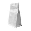 AwePackage 12 oz Resealable Zipper Box Pouch Coffee Bag with valve - Flat Bottom Pull Tab (50, Matte White Wide) view 1