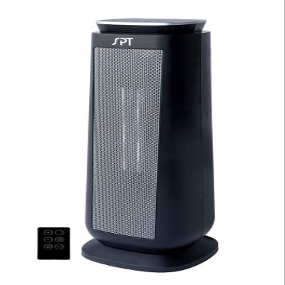 SPT SH-1515: Tower Ceramic Heater with Timer and Remote, black
