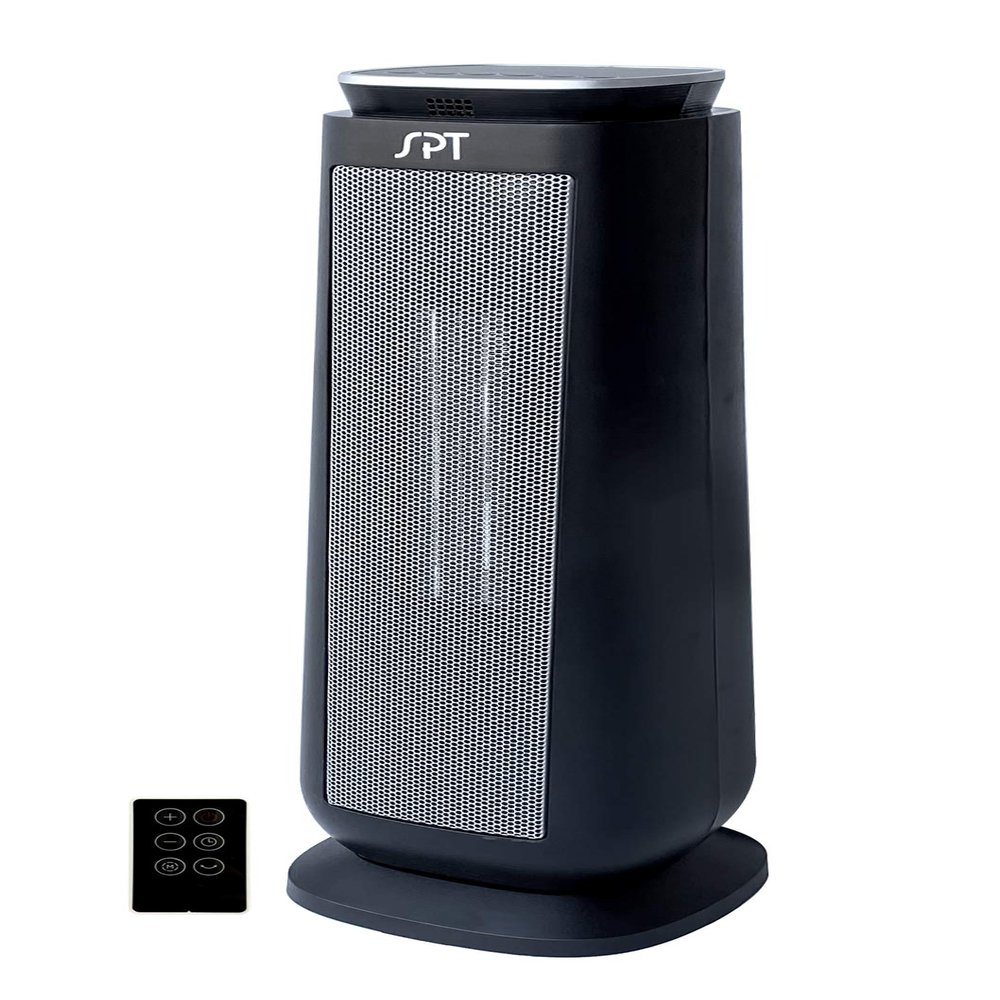SPT SH-1515: Tower Ceramic Heater with Timer and Remote, black