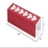100 PK, Red Macaron & Cookie Sleeve with Heart Window, 8.25 x 2.5 x 2" for Events, Birthday Parties, Upscale Events, Made in USA view 2