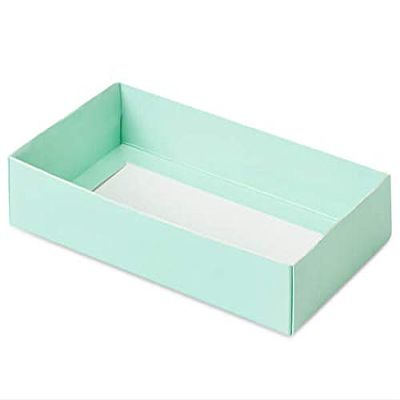 100 PK, Aqua Slide Open Candy Box Base, 8 x 4.25 x 1" for Candy Or Small Gifts