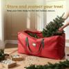 HOLIDAY SPIRIT Heavy Duty Christmas Tree Storage Bag - Waterproof 600D Oxford Canvas with Reinforced Handles and Dual Zipper for 9 Ft Tree, Red Christmas Tree Bag for Dust and Moisture Protection view 2