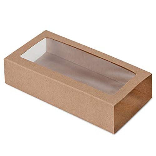 100 PK, Kraft Slide Open Candy Box Sleeve, 8 x 4.25 x 1" for Candy Or Small Gifts