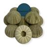 NESSASTORES Green Sea Urchins Seashells Beach Wedding Nautical Craft 1.5"- 2.5" #JC-029 (12 pcs) view 1