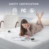 King Size Electric Heated Mattress Pad - Bed Warmer with Memory & Preheat Functions, 12 Heat Settings Dual Control for 1-12 Hours Auto Off, Lighted Button view 4
