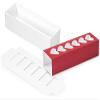 10 PK, Red Heart Macaron Cookie Box Set, 8.25 x 2.5 x 2" for Events, Birthday Parties to Upscale Events view 1