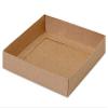 100 PK, Kraft Slide Open Candy Box Base, 5.75 x 5.75 x 1" for Sweet Desserts, Made in USA view 1