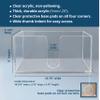 Acrylic Paper Towel Holder (5mm Acrylic) Paper Towel Dispenser Countertop-Bathroom, Kitchen (10.75W x 4.125D x 5H) Napkin Holder-Tri-fold Disposable Napkins Home, Restaurant view 3