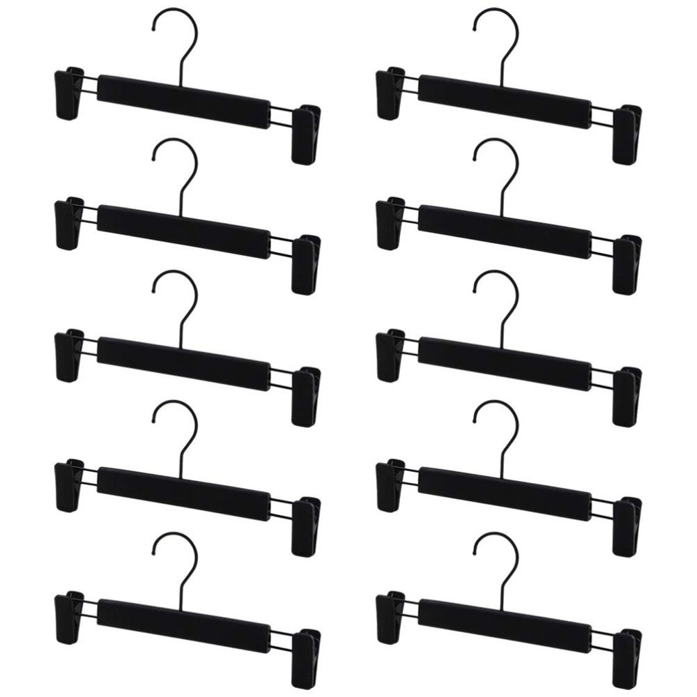 Cabilock 10pcs Adjustable - Pants Hangers for Convenient Underwear Storage Versatile Household Coat Rack Space-Saving Design for Wardrobe and Bathroom Use