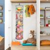 2Pcs Hanging Mesh Space Saver Bags Organizer, Foldable Storage Organizer 5 Compartments Toy Storage Organizer for Kid Room Toys, Gloves,Hats,Socks Storage #Grey view 2