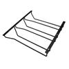 Abcsea 1 Piece Wine Glass Rack Under Cabinet, Stemware Rack Black, Wine Glass Holder, Goblet Wine Rack With Screws, 30cm 3 Rows view 1