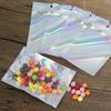 EgticLive 100 Pack Resealable Holographic Bags for Small Business, Iridescent Mylar Bags with Clear Front Smell Proof Foil Packing Pouches for Multipurpose Storage (4 X 7 inches) view 4