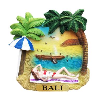 3D Bali Island Indonesia Fridge Magnet Travel Souvenir Gift Home Kitchen Refrigerator Decoration Magnetic Sticker Craft Collection