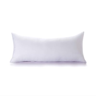 Acanva Fluffy Bed Sleeping Side Sleeper Body Pillow Insert, Long 20 x 60, White