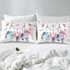 Feelyou Dreamcatcher Duvet Cover Boho Dream Catcher Bedding Set Bohemian Style Comforter Cover for Girls Children Women Bedroom Decor Floral Flowers Hippie Feather Bedspread Cover King Size 3Pcs view 4