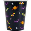 Unique Cat & Pumpkin Paper Cups - 9 oz. (Pack of 8) - Perfect for Halloween & Autumn Tableware, Celebrations, and Fun Cat-Themed Get-Togethers view 2