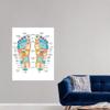 GREATBIGCANVAS Reflexology Foot map Unframed Poster Print view 4