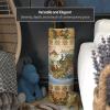 Red Lantern 24" Satsuma Peacock Porcelain Umbrella Stand view 2