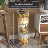 Red Lantern 24" Satsuma Peacock Porcelain Umbrella Stand view 4
