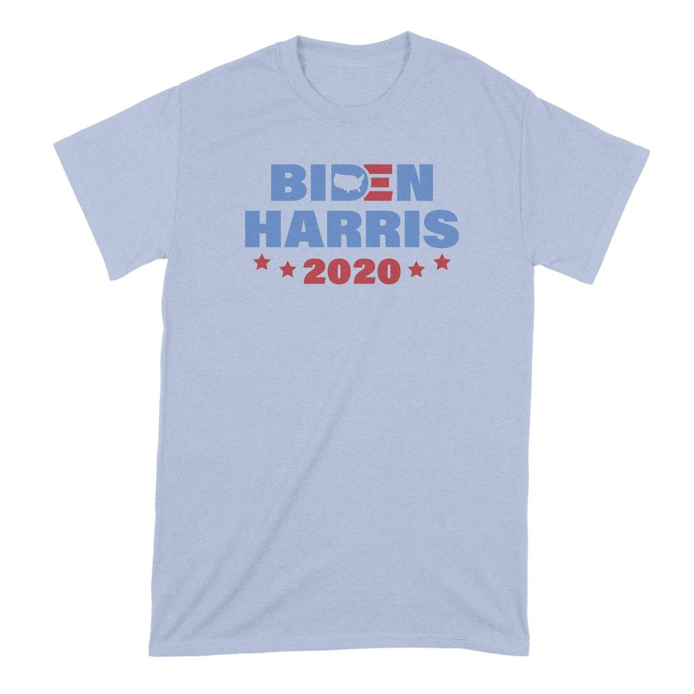 Biden Harris Shirt Joe Biden 2020 Tshirt Kamala Harris T Shirt Byedon Tee Light Blue