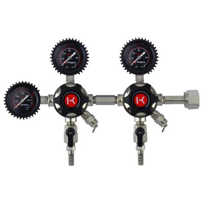 Kegco 3PLHU5DB Elite Series Dual Body CO2 Draft Beer Regulator