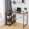 JJS 48" Home Office Gaming Computer Desk with Removable Monitor Stand, X Shaped Large Gamer Workstation PC Table with Cup Holder Headphone Hook Speaker Storage Free Mouse pad view 2