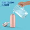 Brita Stainless Steel Premium Filtering Water Bottle, BPA-Free, Reusable, Insulated, Replaces 300 Plastic Water Bottles, Filter Lasts 2 Months or 40 Gallons, Includes 1 Filter, Rose - 32 oz view 4