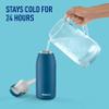Brita Stainless Steel Premium Filtering Water Bottle, BPA-Free, Reusable, Insulated, Replaces 300 Plastic Water Bottles, Filter Lasts 2 Months or 40 Gallons, Includes 1 Filter, Marina - 32 oz view 4