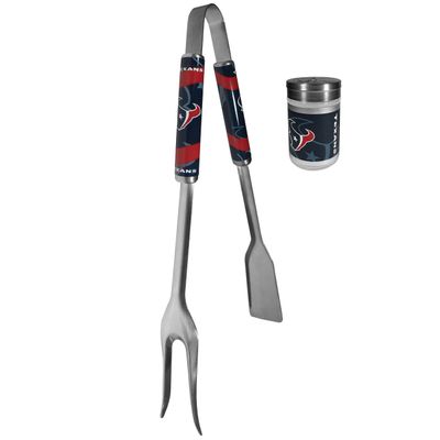 Siskiyou Sports NFL Houston Texans Unisex 3 in 1 BBQ Tool and Salt & Pepper Shaker, Team Colors, One Size