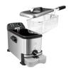 Kalorik Deep Fryer with Oil Filtration, Featuring Adjustable Temperature Control Dishwasher-Safe Basket and Easy-View Window with Odor Filters, 1700-Watts, 3.2-Quart, Silver view 3