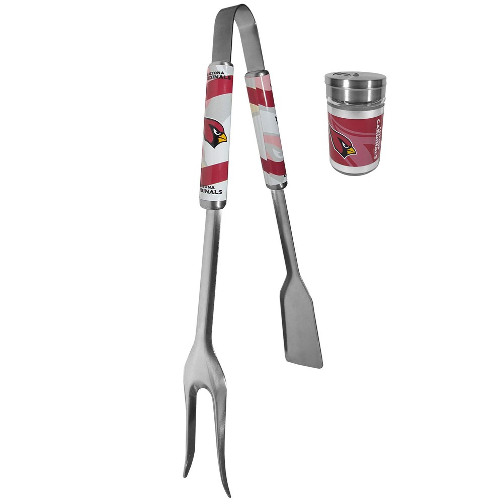 Siskiyou Sports NFL Arizona Cardinals Unisex 3 in 1 BBQ Tool and Salt & Pepper Shaker, Team Colors, One Size