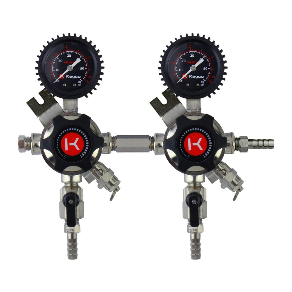 Kegco 3PLHU5S-2 Secondary Regulator, Two Product, Chrome