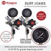 Kegco 3PLHU5S-2 Secondary Regulator, Two Product, Chrome view 2
