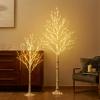 LITBLOOM Lighted Birch Twig Tree with Fairy Lights 4FT 200 LED 6FT 330 LED Lights for Indoor Outdoor Home Christmas Easter Ramadan Decoration view 1