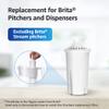 Overbest 7006 Pitcher Water Filter, Replacement for Brita Filter, Brita Pitchers and Dispensers, Classic 35557, OB03, Mavea 107007, and More, NSF Certified, 6 Pack view 2