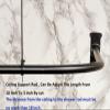 Artiwell L Shaped Shower Curtain Rod, Bathroom Bathtub Corner Shower Curtain Rod with Ceiling Support (MATT BLACK) view 3