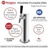 Kegco 3P1FT650SS Draft Tower, 1-Tap, Stainless Steel view 2