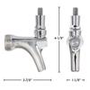 Kegco 3PYH-FS2N Infinity Series Stainless Steel Standard Beer Faucet view 3