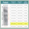 PABCK 100 Pcs 2.36x9.45 inch (Inside Size 1.97x9.05 inch) Coffee Powder Food Storage Heat Sealable 3.34mil Mylar Pure Foil Bag Vacuum Pouch for Sampling Travel Shampoo Liquids Toiletries Packaging view 3