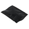 MITOB 100 Pack 3.1x4.7 inch Mylar Bags for Zip Reusable Aluminum Foil Lock Package Bag Candy DIY Chocolate Coffee Nut Food Long Term Storage Zipper Lock Packaging Bag with Tear Notch (Black) view 1