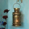Wgloryind Iron Burni Diya Lantern Wall Hanging degchi (Gold) view 3