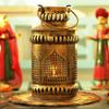 Wgloryind Iron Burni Diya Lantern Wall Hanging degchi (Gold) view 4
