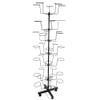 DIFU DENESTUS Hat Clothes Racks with 7 Tier 35 Metal Displayer and Coat Hooks for Store or Home Storage Adjustable Rotating Height Stand Organizer Space Saver (Black Coat Stand) view 4