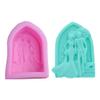 Married Couple Bride Groom Silicone Fondant Molds DIY Cake Decorating Supplies Bakeware Baking Tools Handmade Soap Plaster Candle Mold Mousse Chocolate Pudding Biscuit Sugar Craft Mould view 2