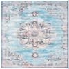 SAFAVIEH Washable Rug Journey Collection - Large - 7'9" x 10', Turquoise & Pink, Slip Resistant & Easy Cleaning, Ideal for Living Room, Bedroom, Dining Space (JNY152M) view 3
