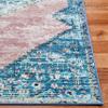 SAFAVIEH Washable Rug Journey Collection - Large - 7'9" x 10', Blue & Pink, Slip Resistant & Easy Cleaning, Ideal for Living Room, Bedroom, Dining Space (JNY147M) view 4